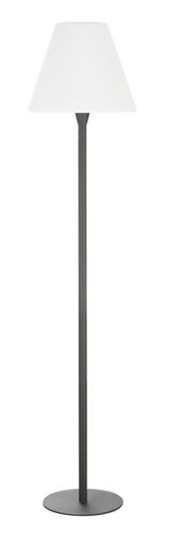 Adegan lampadaire, Anthracite / Blanc, E27 Eco. énergie, maximum 24W, IP54