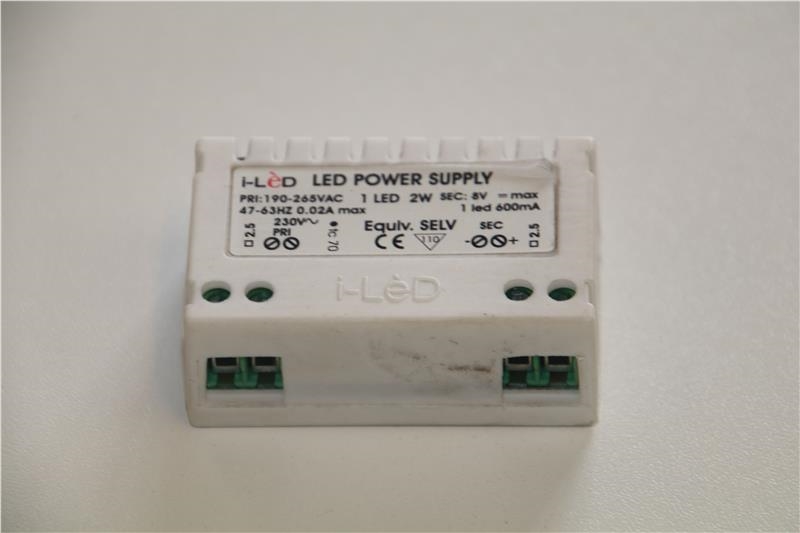 Led driver 2W 230 Vac / 8Vdc 600mA