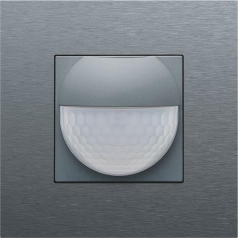 Détecteur de mouvement intérieur 180° avec contact de commutation 10A 230V 8mAlu Alu Steel