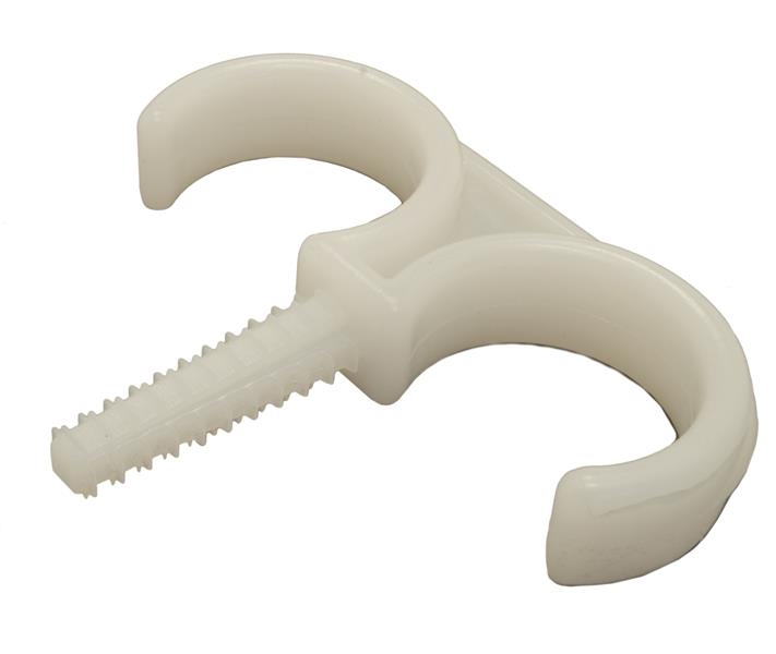 Clips cheville en PVC - double 2 x 21 - 25mm