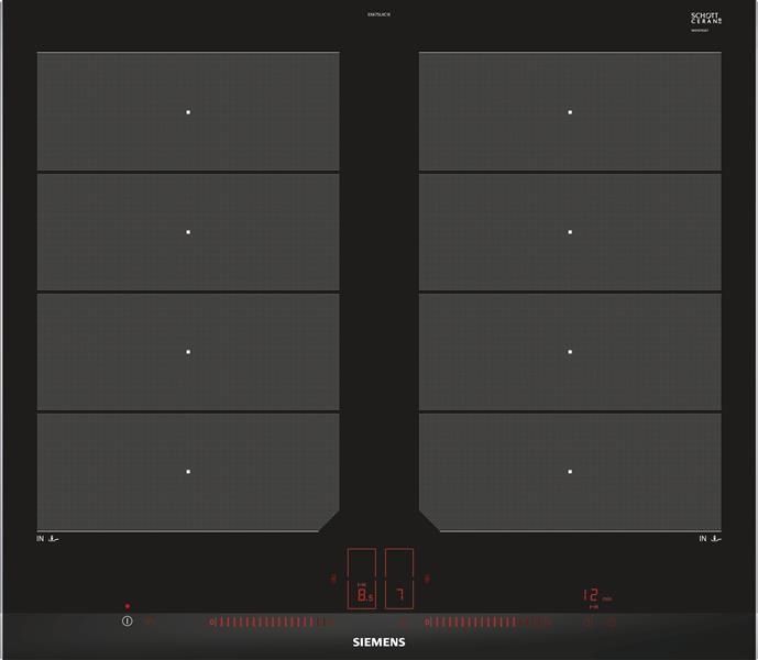 Kookplaat iQ700 Inductie 60cm, flexInduction, 4 zones (2 flex.), fryingSensor, boost, timer, dual li
