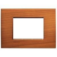 LivingLight - plaque rectangulaire 3 modules Cerisier américain