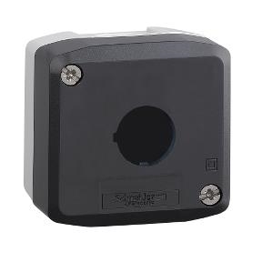 Dark Grey empty enclosure lid - 1 cut-out