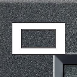 LivingLight - plaque rectangulaire 4 modules Anthracite