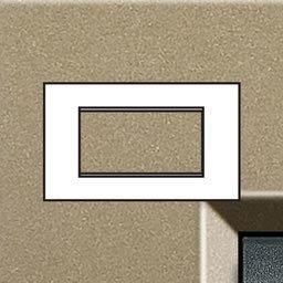 LivingLight - plaque rectangulaire 4 modules Square