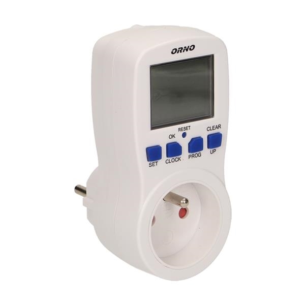 Wekelijkse digitale timer met Lcd - display 16 tijdprogramma's 12- of 24 - uursmodus Lcd - display m