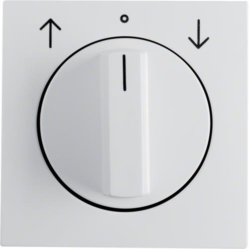 Centre plate rotary knob rotary switch blinds, Berker S.1 / B.3 / B.7, polar