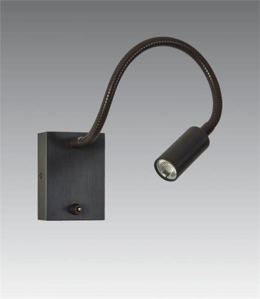 Wandlamp in gesatineerd Nikkel