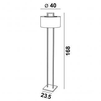 Staanlamp in lichtbrons