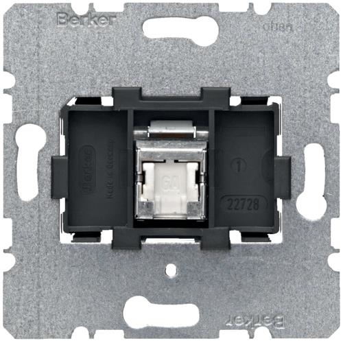 Prise informatique Berker, simple, 8 pôles Cat6A iso, FTP