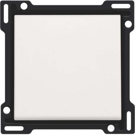 Set de finition pour interrupteur ou bouton - poussoir simple Blanc
