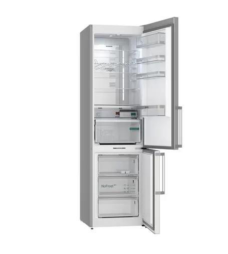Réfrigérateur - pose-libre iQ500 combi-bottom noFrost réfrig. hyperFresh 260 l, surg. 103 l****, ind