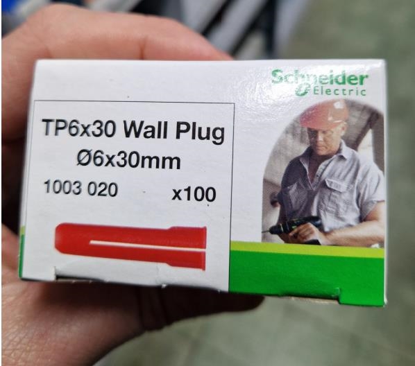 Mureva fix - dowel 6 x 30mm Red