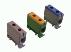 Verdeelblok 2 x 2 - 50mm² Grijs