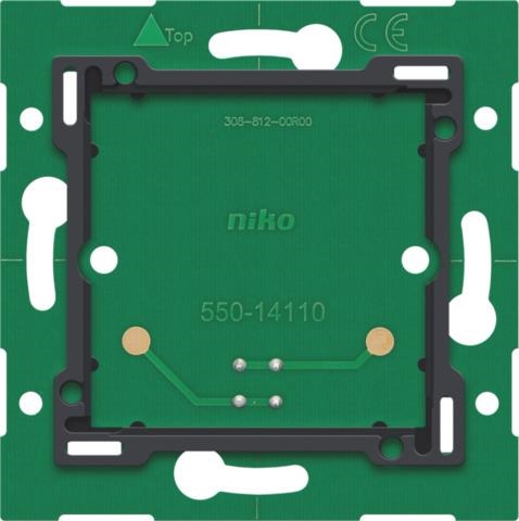 Enkelvoudige muurprint met connector voor Niko Home control