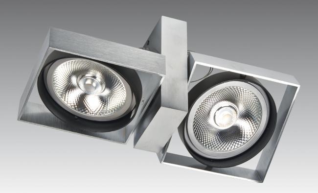 Plafondlamp in geborsteld Brons