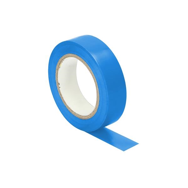 Isolatietape, vlamvertragend, Blauw 19mm breed, 0,13mm dik, 20m lang: 10 stuks
