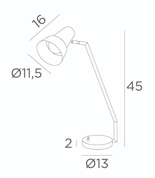 Lampe de table en Bronze griffé