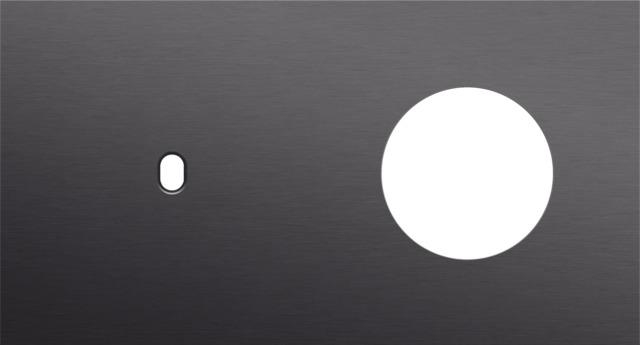 Tweevoudige afdekplaat, horizontaal 71mm centerafstand, voor een enkelvoudige schakelfunctie en een