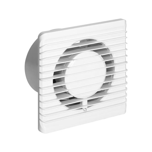 Badkamerventilator 100mm, opbouw. snoer met schakelaar