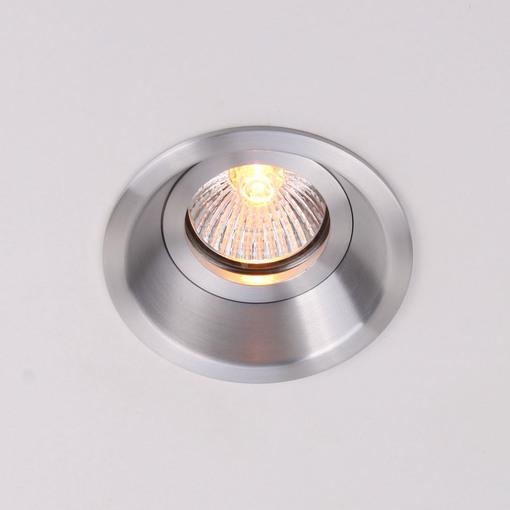 Inbouwspot rond niet richtbaar in Aluminium kleur Aluminium Geanodiseerd QPAR51 50W max. IP20