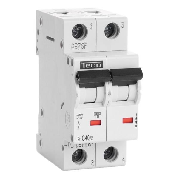 Circuit breaker 2 poles 40A 10kA curve C