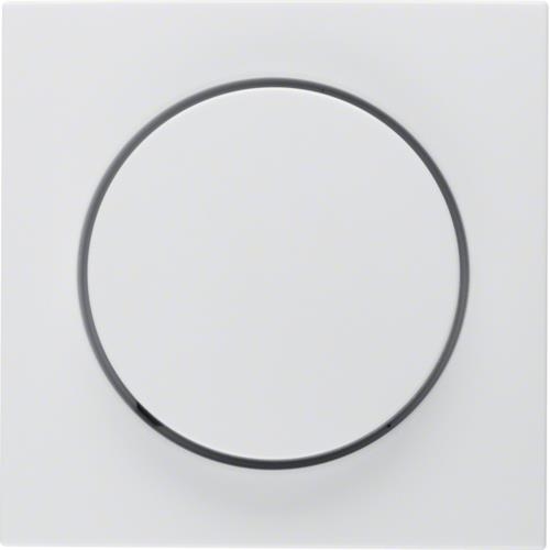 Centraalstuk voor draaiknopdimmer Berker S.1 IP44, Polarwit, mat