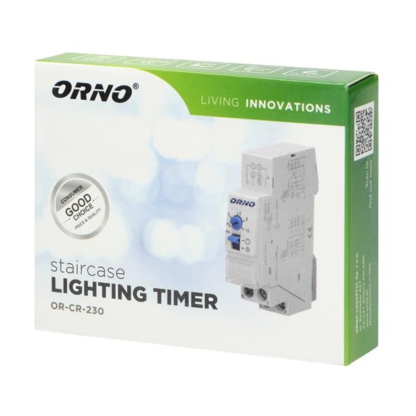 Trappenhuisverlichting timer nominale belasting: 2300W, tijdinstelling 30 sec - 20 min beschermingsg
