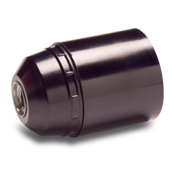 Socket Bakelite smooth E27 Black
