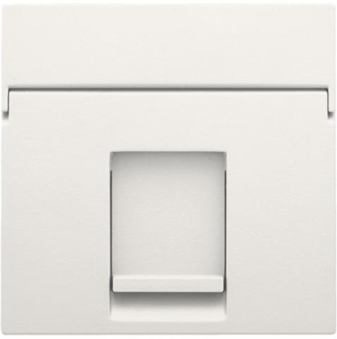 Central plate data 1 x RJ, White
