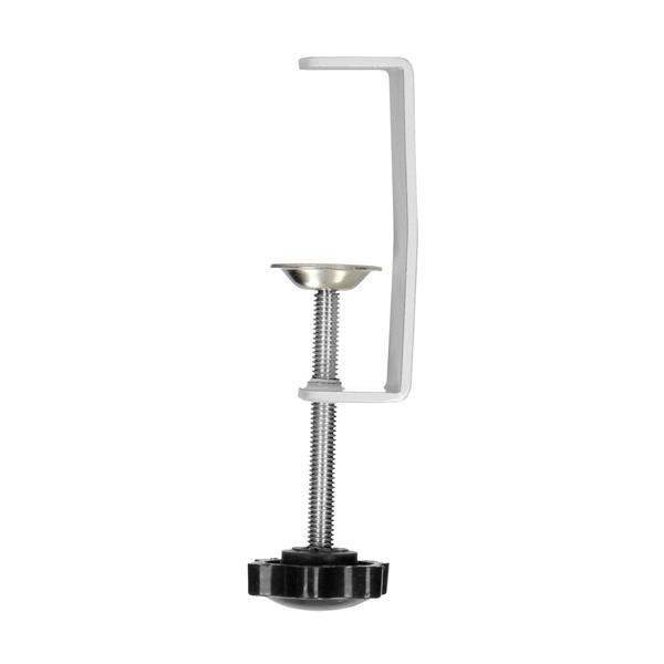 Desktop extension socket with USB chargers and clamp holders, White, Schuko 2x2P + E, 2 x USB (5Vdc,