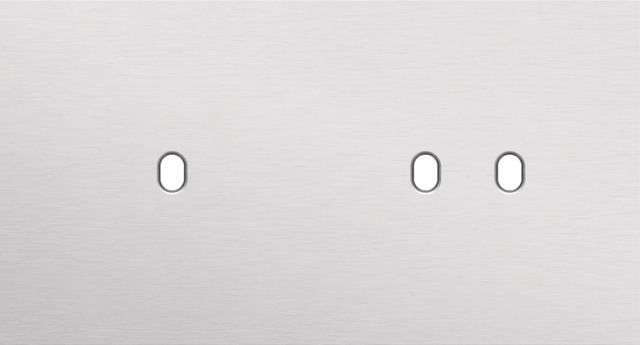 Double cover plate, horizontal 71mm centre distance, for single switching function and double switc
