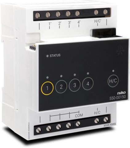 Verwarmings - of koelingsmodule voor Niko Home control