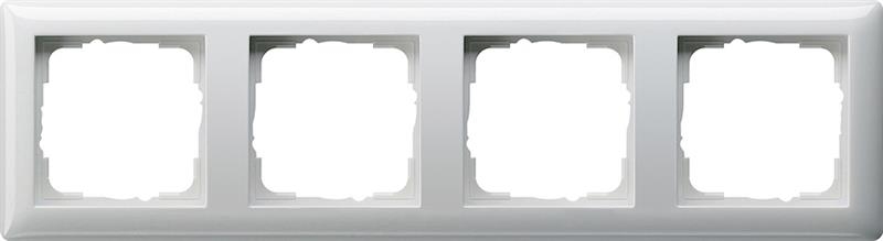 Cover frame 4 gang standard 55 pure White