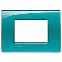 LivingLight - plaque rectangulaire 3 modules Vert