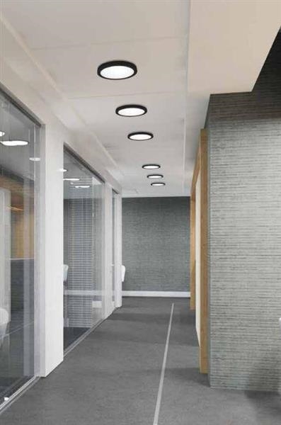 Led opbouwarmatuur Moon - diameter 180mm - opaal plexiglas - 3000K - 1300lm
