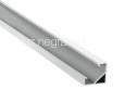 Led profile Texas textured White laquered Aluminium 18.5 x 18mm (length 2m)