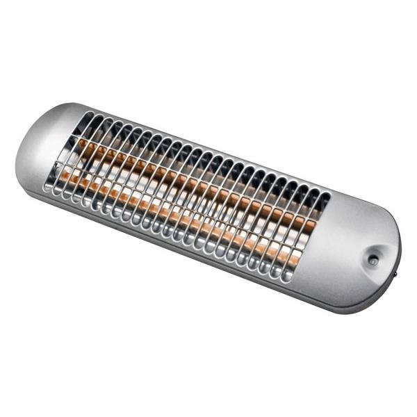 Badkamerverwarmer 600 - 1200W met trekschakelaar Zilvergijs IP24
