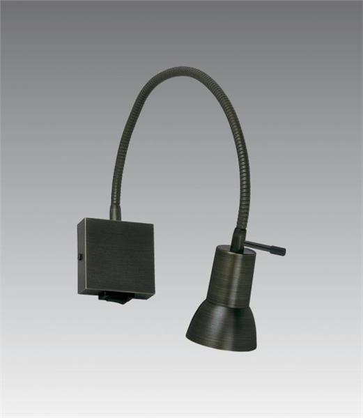 Wall lamp in brushed Chrome