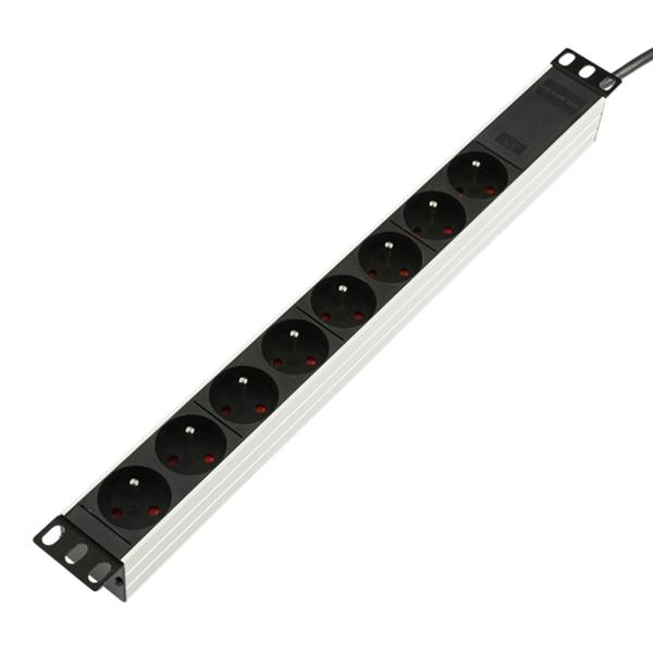 Multiprise 19" 8 prises Français full Aluminium