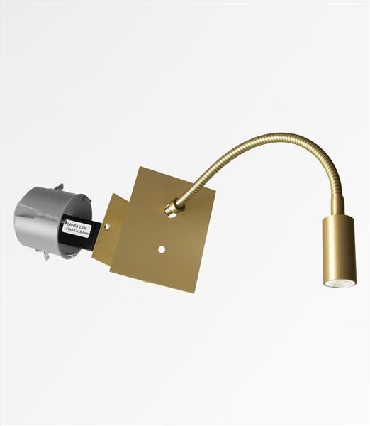 Wall lamp in brushed Chrome