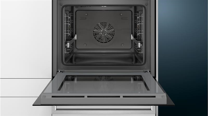 Oven iQ500 multifunctie 60cm, 7 verw.wijzen, elektr.klok, ecoClean, halogeenverl., varioClip rail, v