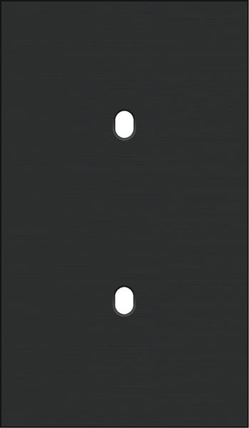 Plaque de recouvrement double, verticale 60mm d'entraxe, pour deux fonctions de commutation simples,