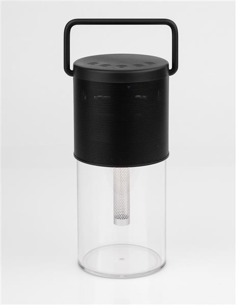 Jam Black Iron & clear ABS Led 5W 10lm 3000K IP20 D: 11 H: 24cm