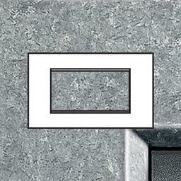 LivingLight - rechthoekige afdekplaat 4 modules Native