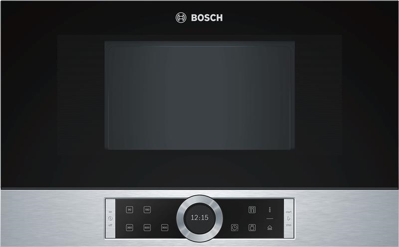 Four micro-ondes micro-ondes 38cm, 900W, AutoPilot7, écl. Led, 21 litres, charnières à gauche Inox