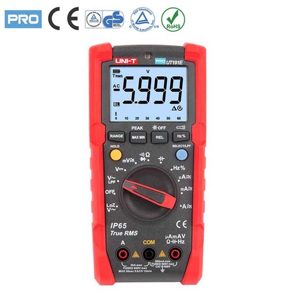 Professionele digitale multimeter cat III 600V IP65