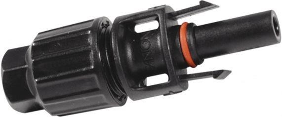 Fiche femelle PVC MC4 Noir