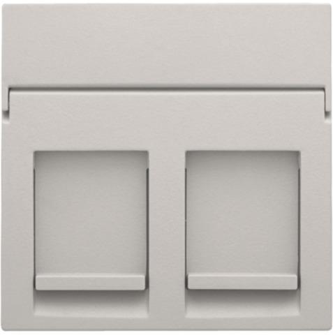 Enjoliveur data 2 x RJ Light Grey