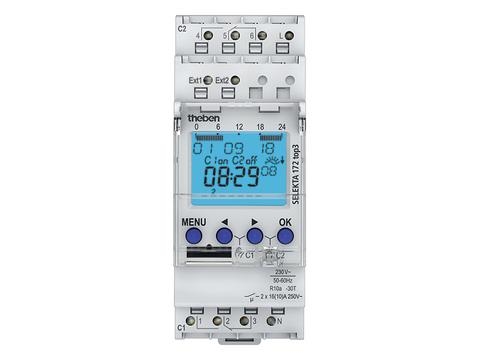 Horloge digitale astronomique 230V 50 - 60Hz 2CO 16A